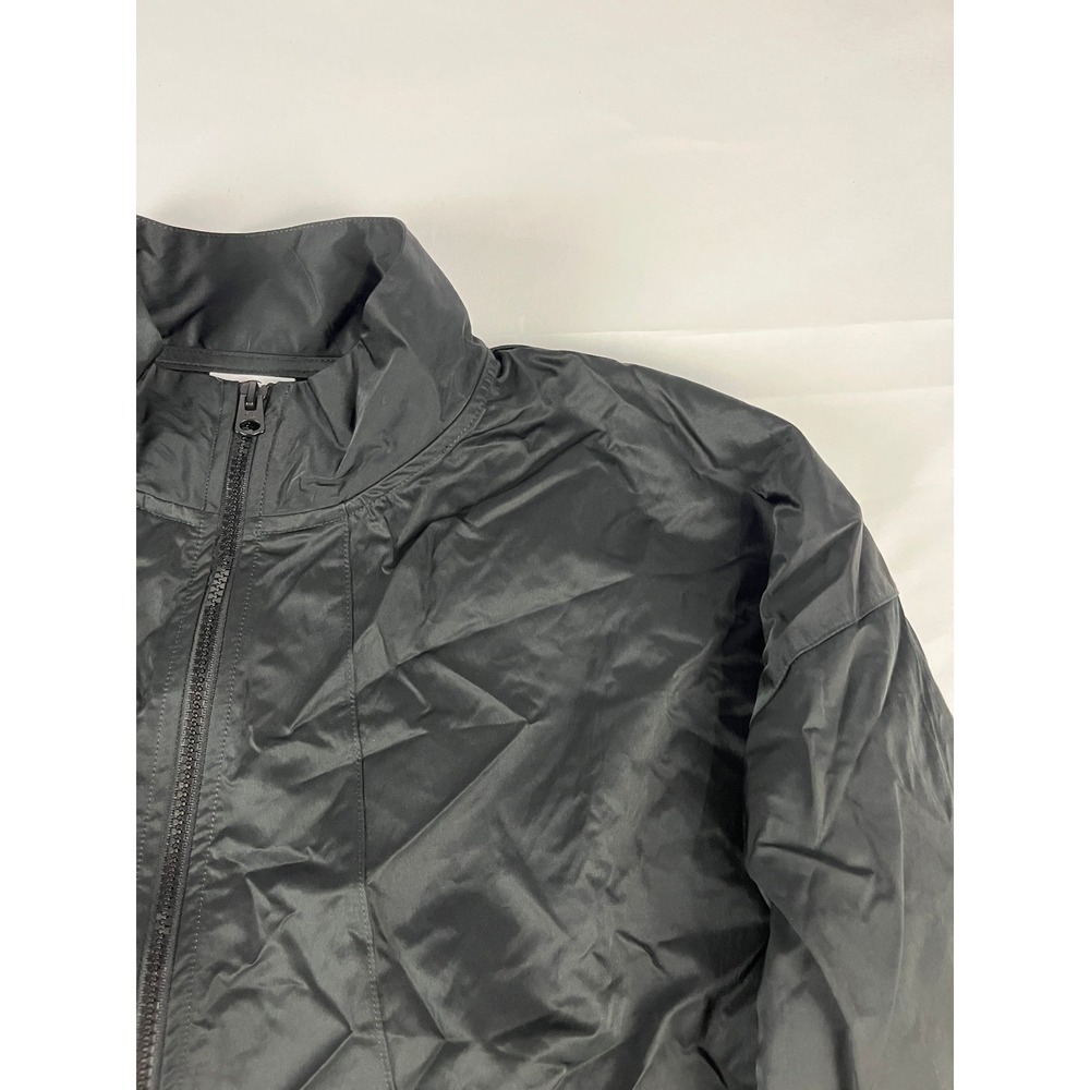 Champion Game Day Woven Jacket Black Full Zip Mock Neck Women's Small‎
